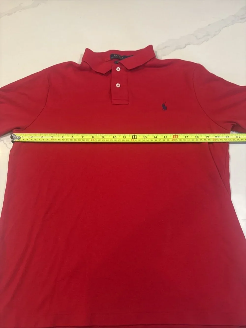 Polo Ralph Lauren Custom Fit Polo Red Large 100% Cotton $118